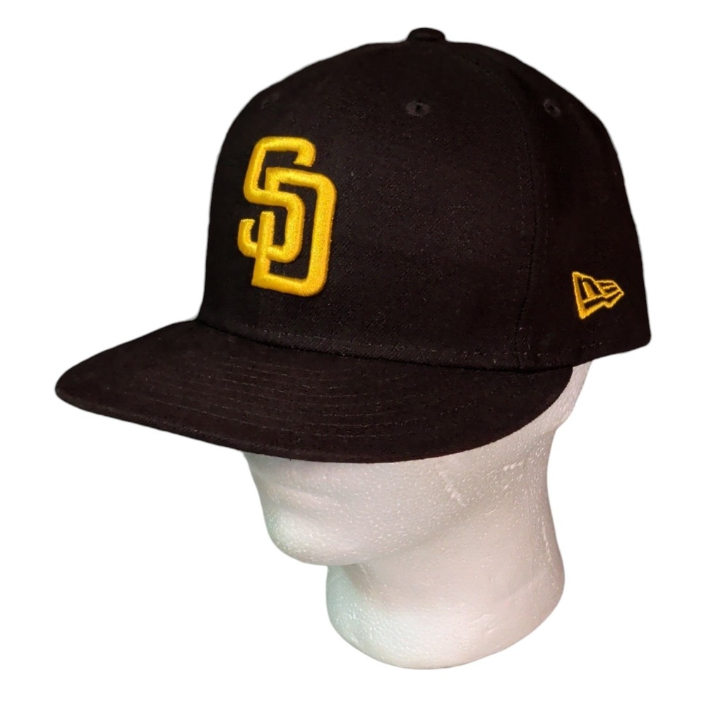 San Diego Padres Hat Size 7 1/2 Brown Yellow Flat Brim Sports Sporty Mens